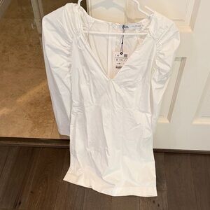 Zara White Midi Dress